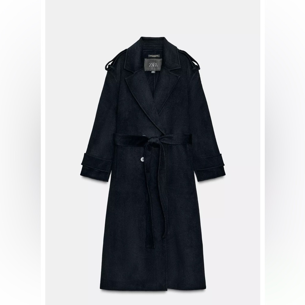 ZARA LONG WOOL BLEND COAT ZW COLLECTION LIMITED EDITION - Picture 7 of 15